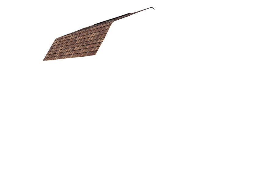 Cook Portable Warehouse - Lofted Barn Roof Sample - Brown