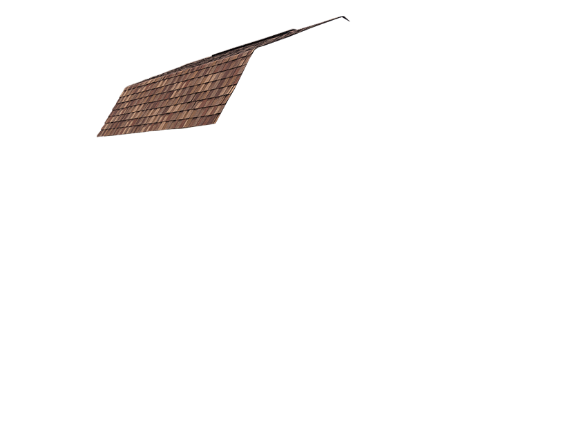 Cook Portable Warehouse - Lofted Barn Roof Sample - Brown